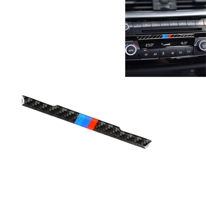 Three Color Carbon Fiber Car Central Control CD Decorative Sticker for BMW (F30) 2013-2015 / (F34...