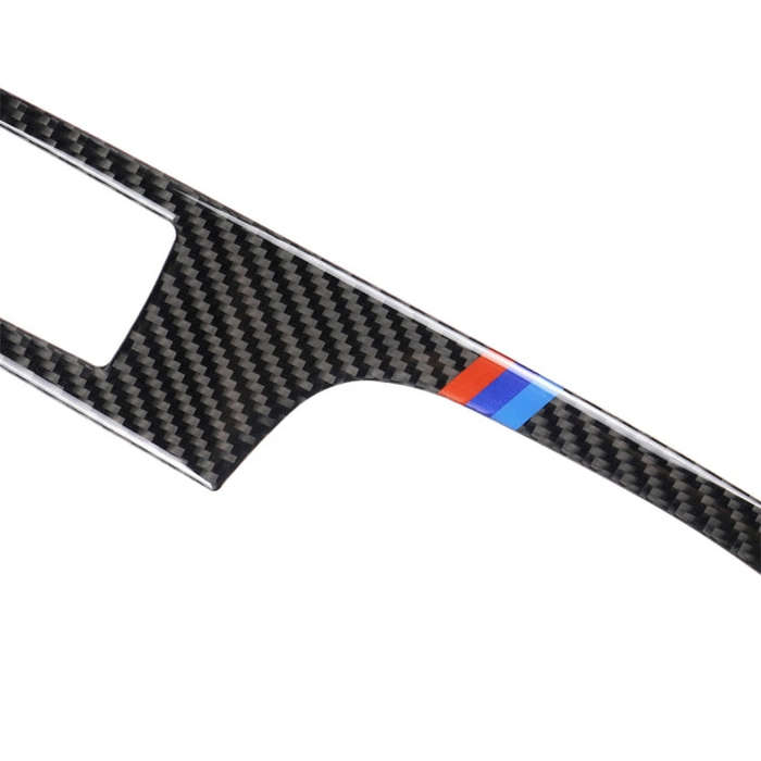 4 PCS Three Color Carbon Fiber Car Left Driving Lifting Panel Decorative Sticker without Folding ...