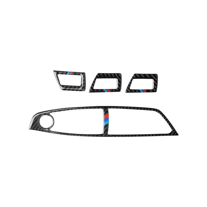 Three Color Carbon Fiber Car Left Driving Lifting Panel Decorative Sticker for BMW 5 Series F10 2...