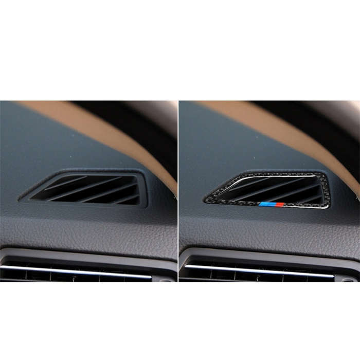 Three Color Carbon Fiber Car Instrument Air Outlet Decorative Sticker for BMW 5 Series F07 5GT 53...