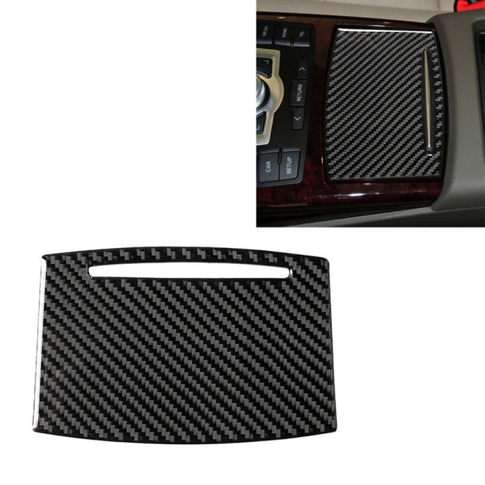 Car Carbon Fiber Water Cup Cover Decorative Sticker for Audi A6 2005-2011, Left and Right Drive U...