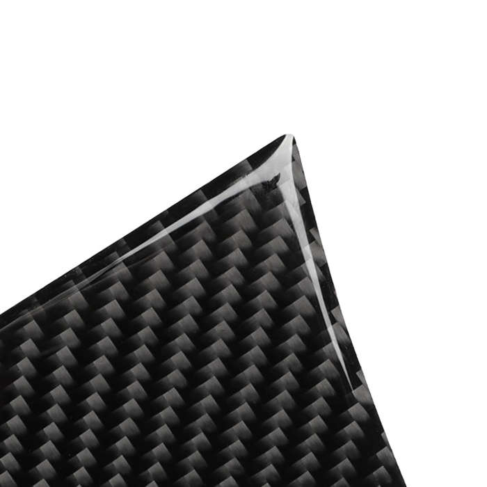 Car Carbon Fiber Storage Cover Decorative Sticker for Audi A6 2005-2011, Right Drive
