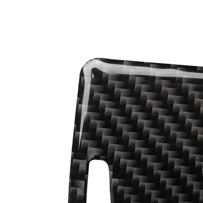 Car Carbon Fiber Storage Cover Decorative Sticker for Audi A6 2005-2011, Right Drive