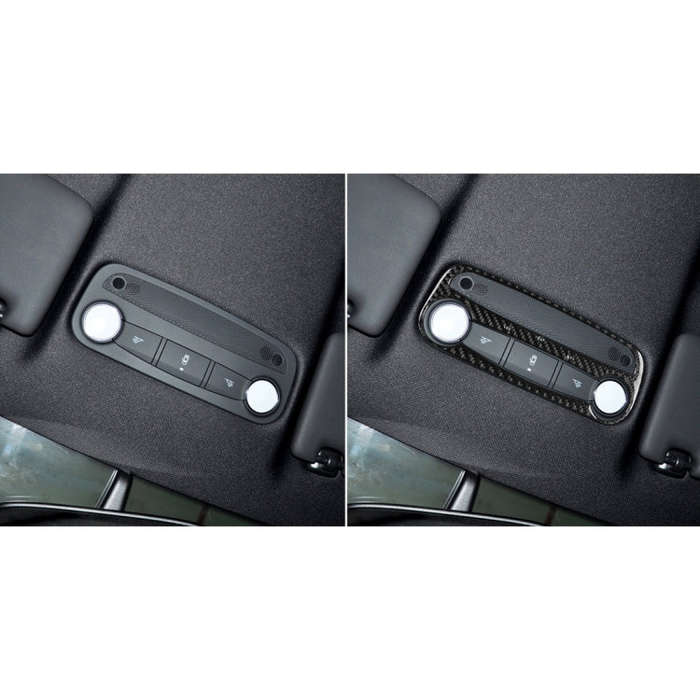 Car Carbon Fiber Reading Light Decorative Sticker for Audi TT 8n 8J MK123 TTRS 2008-2014, Left an...