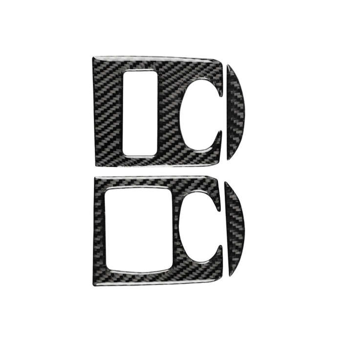 Car Carbon Fiber Glass Lifter Panel Decorative Sticker for Audi TT 8n 8J MK123 TTRS 2008-2014, Le...