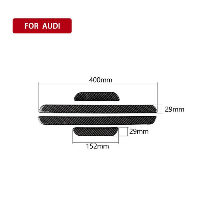 Car Carbon Fiber Threshold Decorative Sticker for Audi A3 2014-2019, Left and Right Drive Universal