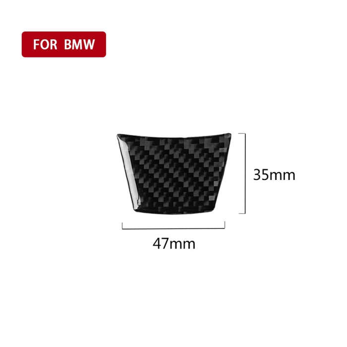 Car Carbon Fiber Solid Color Steering Wheel Decorative Sticker for BMW E70 X5 / E71 X6 2008-2013,...