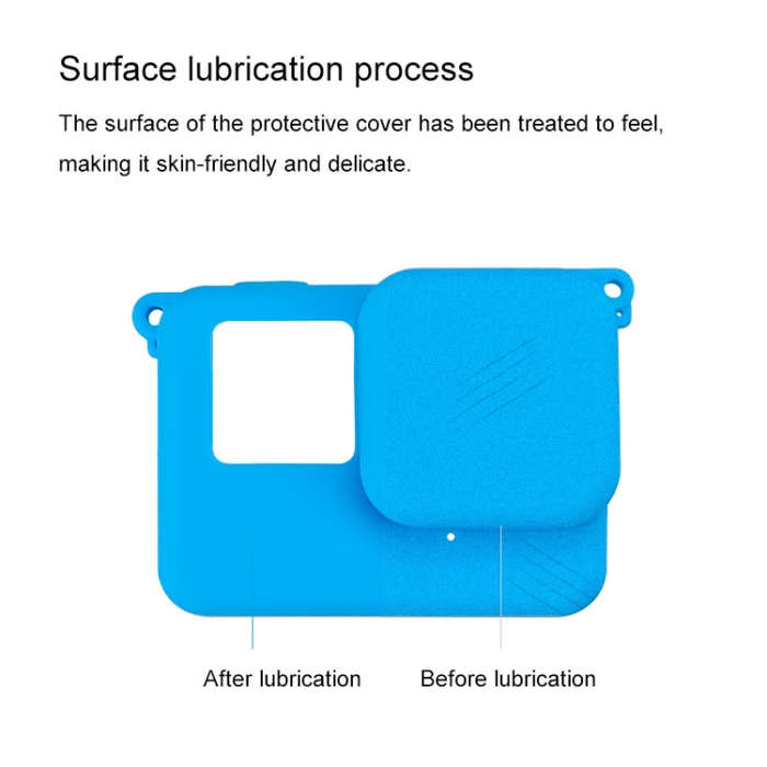 For Insta360 Ace Body Silicone Protective Case with Lens Cap (Black)