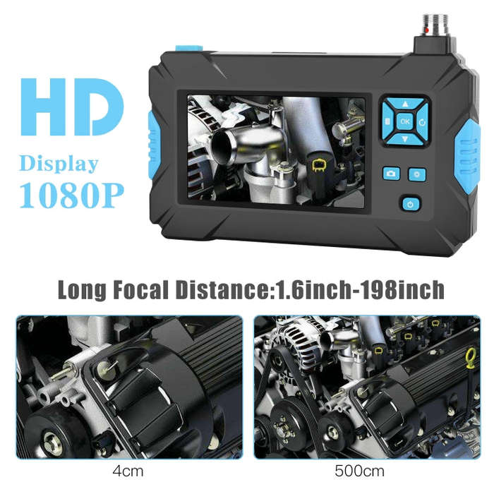 P30 5.5mm IP67 Waterproof 4.3 inch HD Portable Endoscope Hard Cable Industrial Endoscope, Cable L...