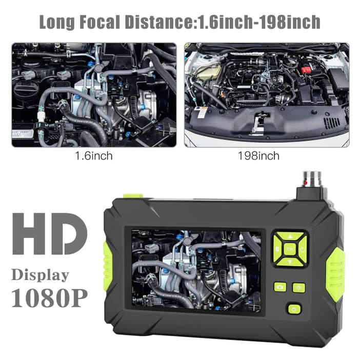 P30 8mm IP67 Waterproof 4.3 inch HD Portable Endoscope Hard Cable Industrial Endoscope, Cable Len...
