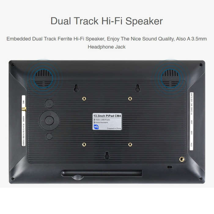 WAVESHARE Mini-Computer Powered by Raspberry Pi CM4 Touch Screen(US Plug)