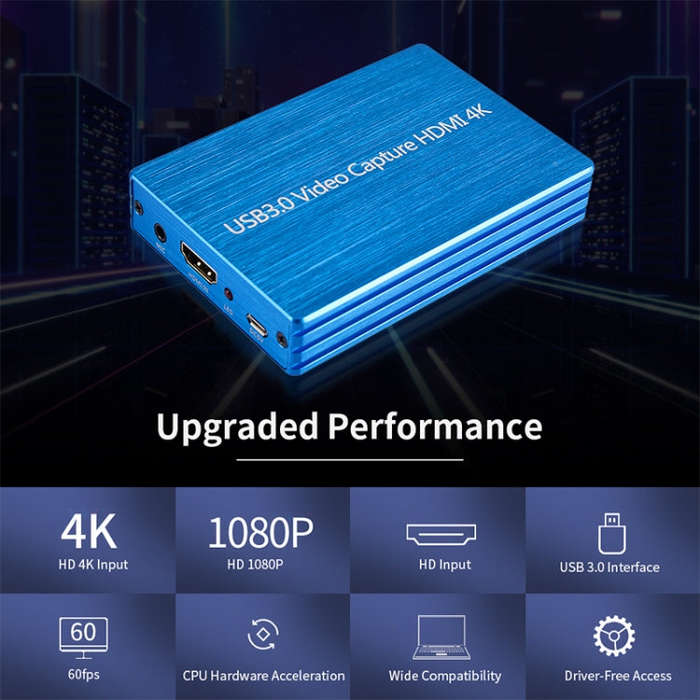 NK-S300 USB 3.0 HDMI 4K HD Video Capture Card Device
