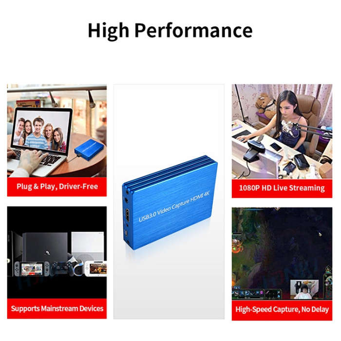 NK-S300 USB 3.0 HDMI 4K HD Video Capture Card Device