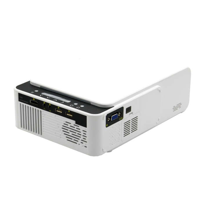 T5 100ANSI Lumens 1024x600 Resolution LED+LCD Technology Smart Projector, Support HDMI / SD Card ...