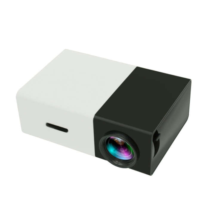 YG300 400LM Portable Mini Home Theater LED Projector with Remote Controller, Support HDMI, AV, SD...