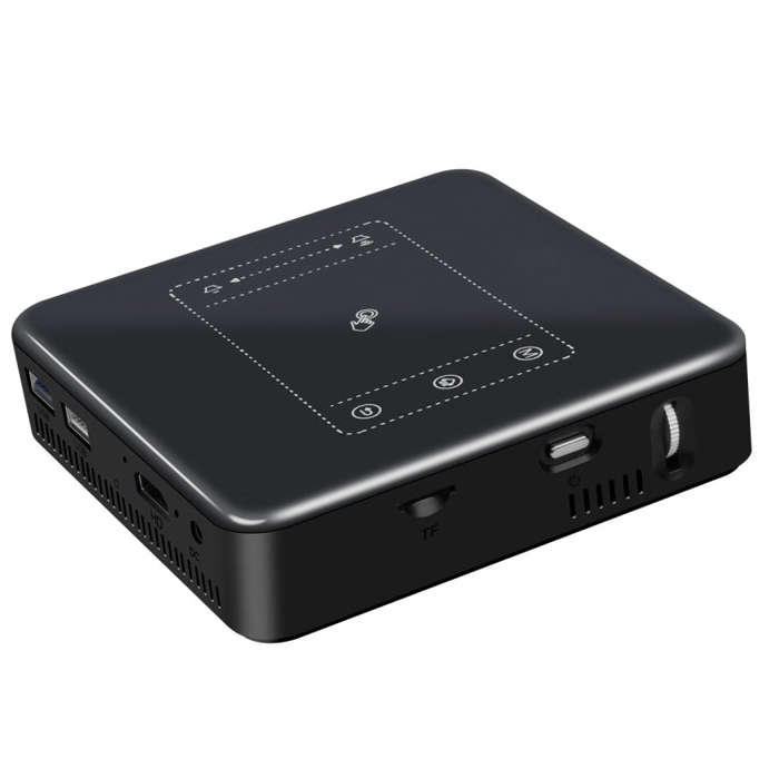 Wejoy DL-S10 120ANSI Lumens 854x480 Smart Mini Projector, RK3328 ARM Cortex-A53 Quad Core 1.5GHz ...