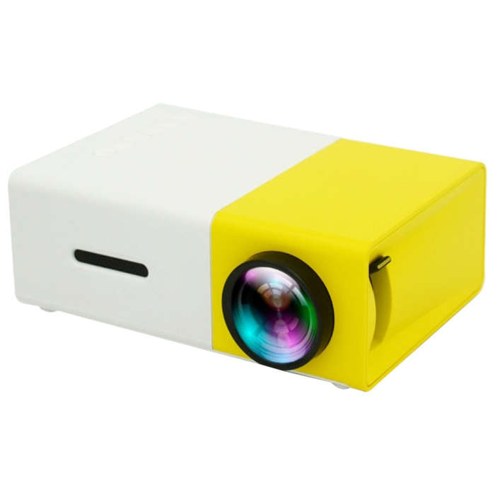 YG300 400LM Portable Mini Home Theater LED Projector with Remote Controller, Support HDMI, AV, SD...