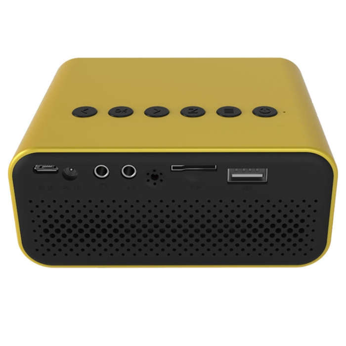 T500 1920x1080P 80 Lumens Portable Mini Home Theater LED HD Digital Projector Without Remote Cont...