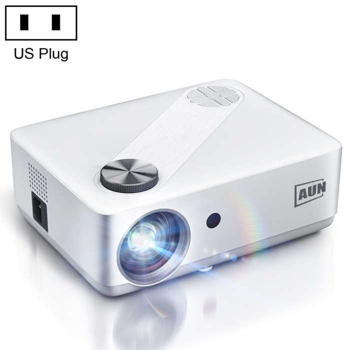 AUN AKEY8 1920x1080 6000 Lumens Portable Home Theater LED HD Digital Projector, Basic Version, US...
