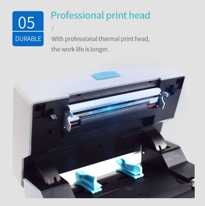 POS-9220 100x150mm Thermal Express Bill Self-adhesive Label Printer, USB + Bluetooth with Holder ...