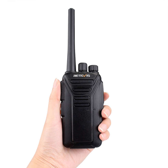 RETEVIS RT27 0.5W EU Frequency 446MHz 16CHS FRS Two Way Radio Handheld Walkie Talkie, EU Plug(Black)
