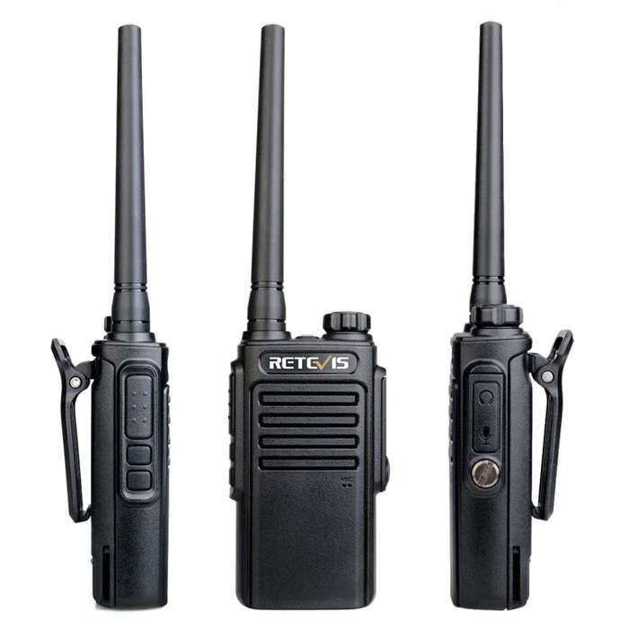 RETEVIS RT47 PMR446 16CHS IP67 Waterproof FRS Two Way Radio Handheld Walkie Talkie, EU Plug(Black)