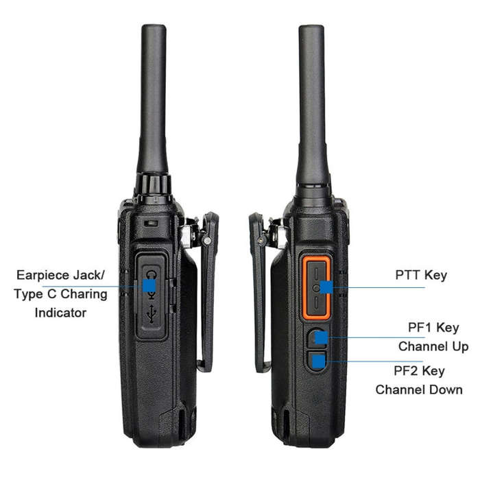 RETEVIS RB637 EU Frequency PMR446 16CHS License-free Two Way Radio Handheld Bluetooth Walkie Talk...
