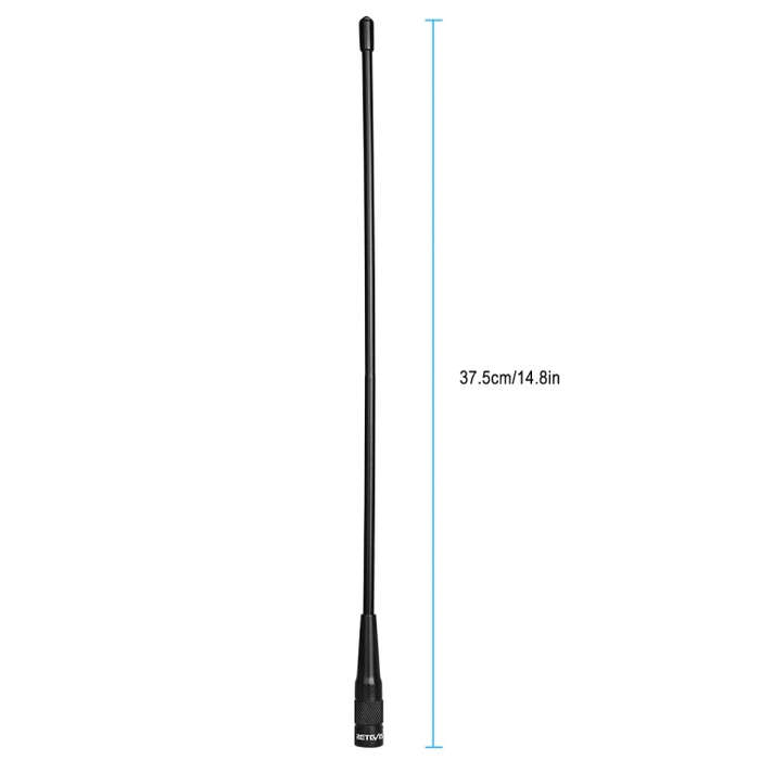 RETEVIS RHD-771 136-174+400-480MHz SMA-M Male Dual Band Antenna for RT1/RT2/RT3 TYT MD-380/UV8000D