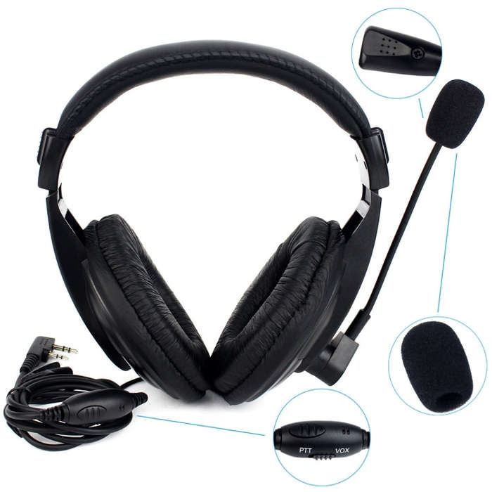 RETEVIS R-114 2 Pin K Head VOX Headset  Earphone Microphone