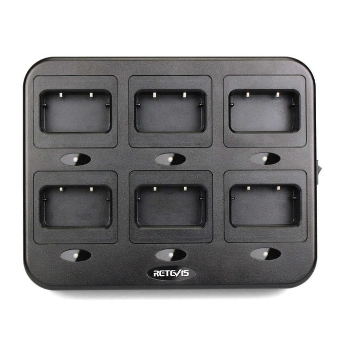 RETEVIS RTC21 Multi-function Six-Way Walkie Talkie Charger for Retevis RT21/RT24, US Plug
