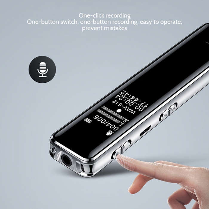 Q22 Multifunctional HD Noise Reduction Conference Recording Pen, Capacity:4GB(Black)