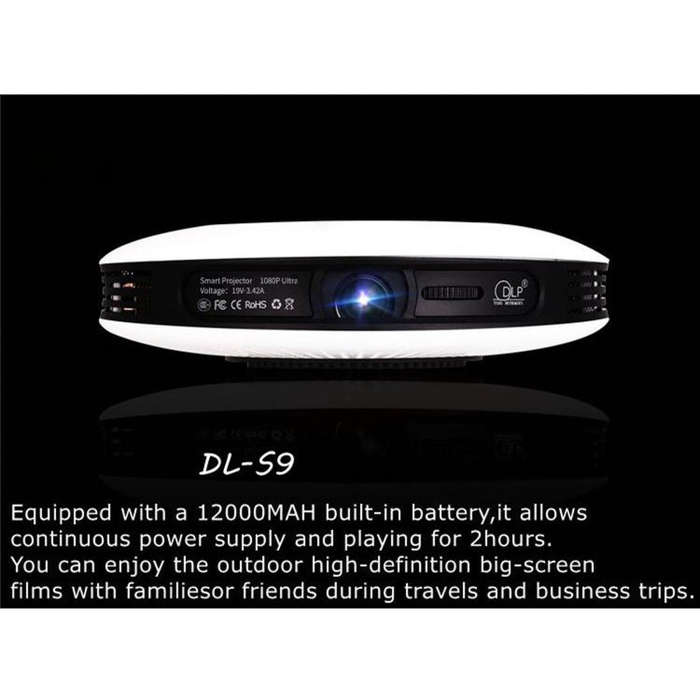 WEJOY DL-S9 1280x720P 300 Lumens Portable Home Theater LED HD Digital Projector, Android 6.0, 2G+...