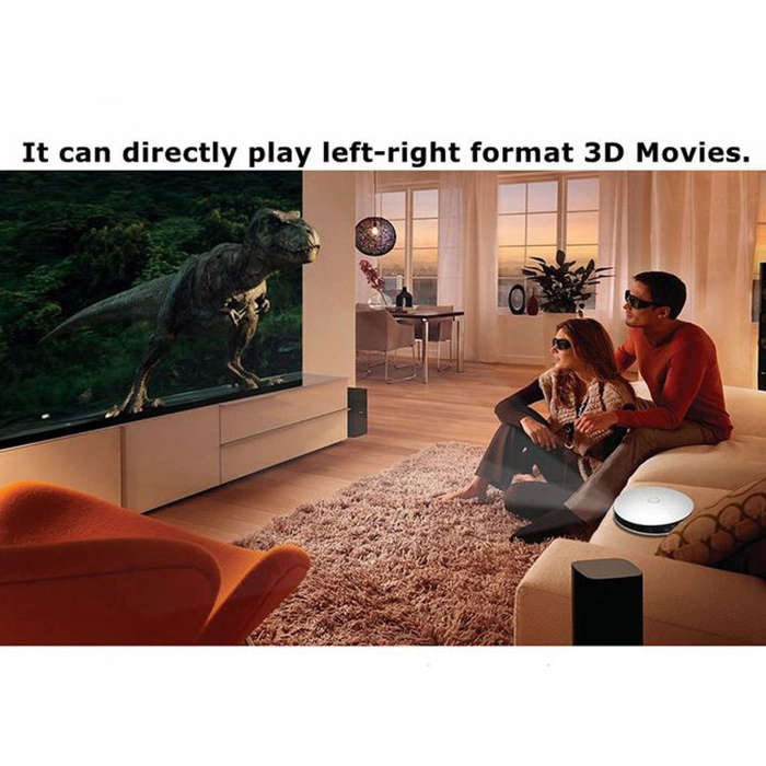 WEJOY DL-S9 1280x720P 300 Lumens Portable Home Theater LED HD Digital Projector, Android 6.0, 2G+...