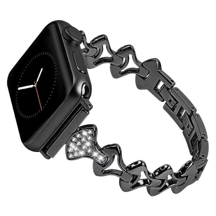 Sector Shape Diamond Metal Watch Band For Apple Watch Ultra 49mm&Watch Ultra 2 49mm / Series 9&8&...