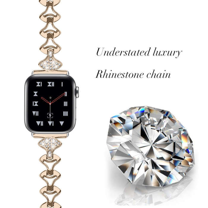 Sector Shape Diamond Metal Watch Band For Apple Watch Ultra 49mm&Watch Ultra 2 49mm / Series 9&8&...