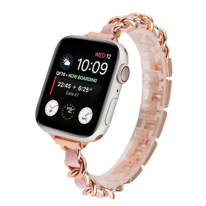 Single Row Metal Watch Band For Apple Watch Ultra 49mm&Watch Ultra 2 49mm / Series 9&8&7 45mm / S...