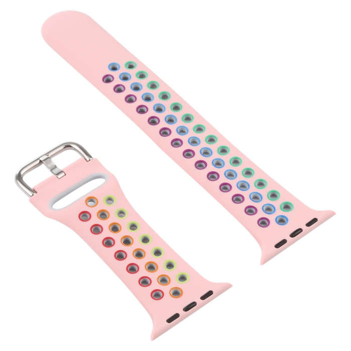 Silicone Watch Band + Protective Case with Screen Protector Set For Apple Watch Series 3 & 2 & 1 ...