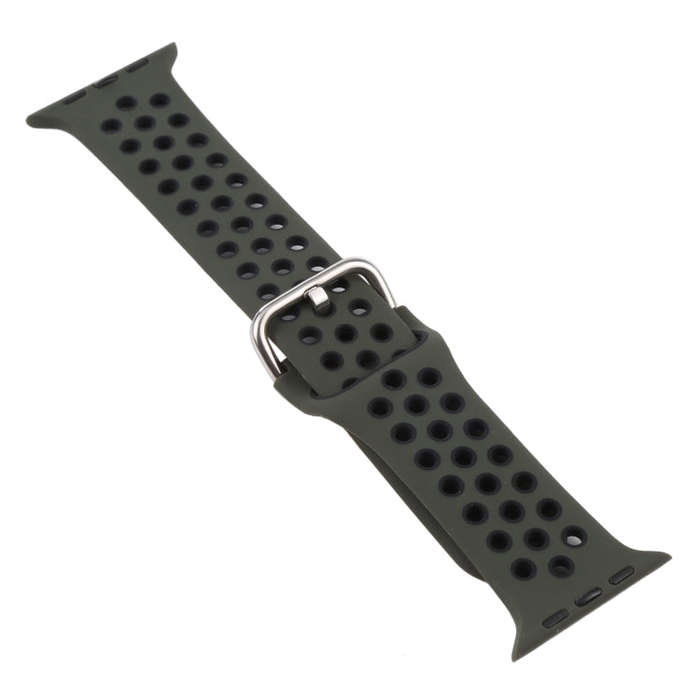 Silicone Watch Band + Protective Case with Screen Protector Set For Apple Watch Series 6 & SE & 5...