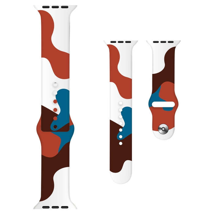 Morandi Series Contrast Color Silicone Watch Band For Apple Watch Ultra 49mm&Watch Ultra 2 49mm /...