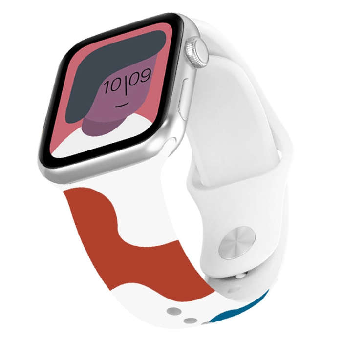 Morandi Series Contrast Color Silicone Watch Band For Apple Watch Ultra 49mm&Watch Ultra 2 49mm /...