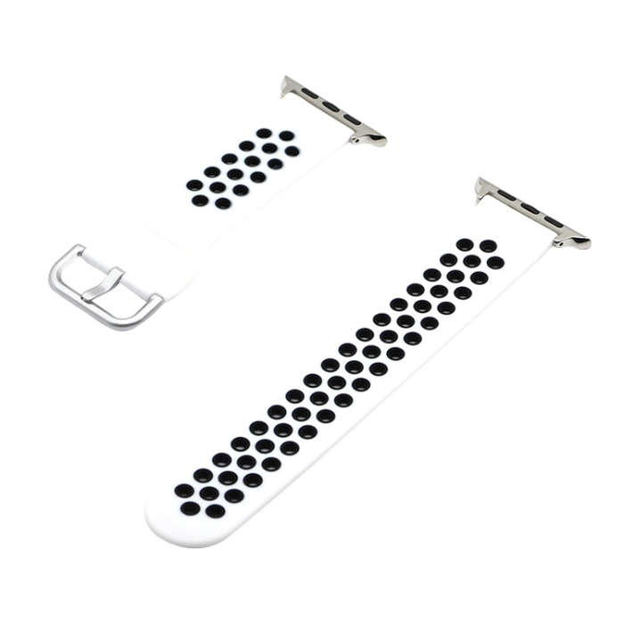 Silicone Strap Watch Band For Apple Watch Ultra 49mm&Watch Ultra 2 49mm / Series 9&8&7 45mm / SE ...