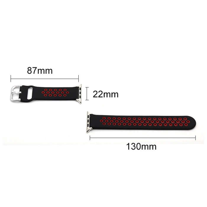 Silicone Strap Watch Band For Apple Watch Ultra 49mm&Watch Ultra 2 49mm / Series 9&8&7 45mm / SE ...