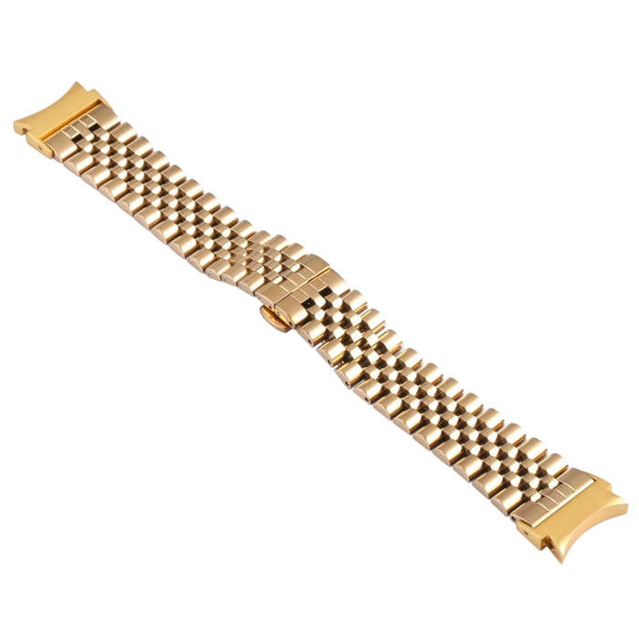 For Samsung Galaxy Watch4 40mm/44mm Five-bead Stainless Steel Watch Band(Gold)