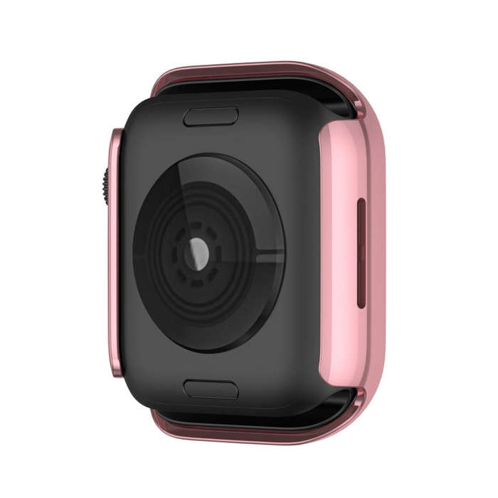 Electroplating PC Single Row Diamond Protective Case For Apple Watch Series 9 / 8 / 7 45mm(Rose P...