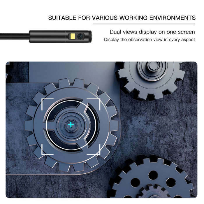 AN100 3 in 1 IP68 Waterproof USB-C / Type-C + Micro USB + USB Dual Cameras Industrial Digital End...