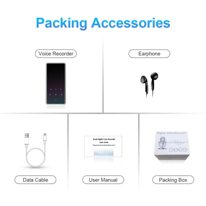 M12 Multifunctional Portable Bluetooth Player, Capacity:8GB(Silver)