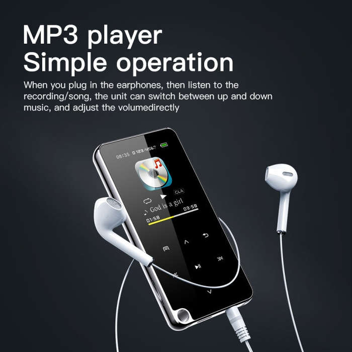 M25 Multifunctional Portable Bluetooth MP3 Player, Capacity:64GB(Black)