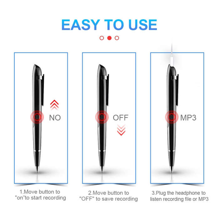 Q9 AI Intelligent High-definition Noise Reduction Conference Recording Pen Voice Control Recorder...
