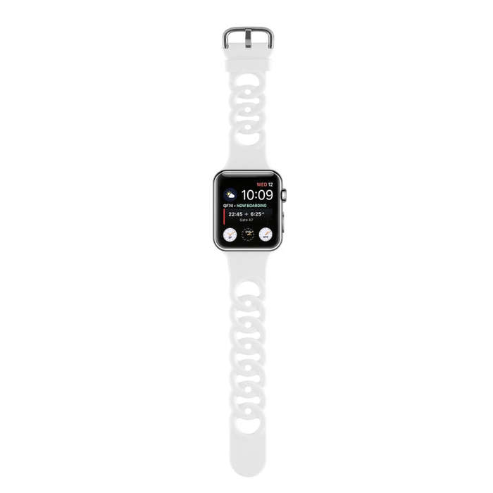 Hollow Out Silicone Watch Band For Apple Watch Ultra 49mm&Watch Ultra 2 49mm / Series 9&8&7 45mm ...