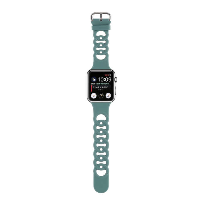 Hollow Out Silicone Watch Band For Apple Watch Ultra 49mm&Watch Ultra 2 49mm / Series 9&8&7 45mm ...